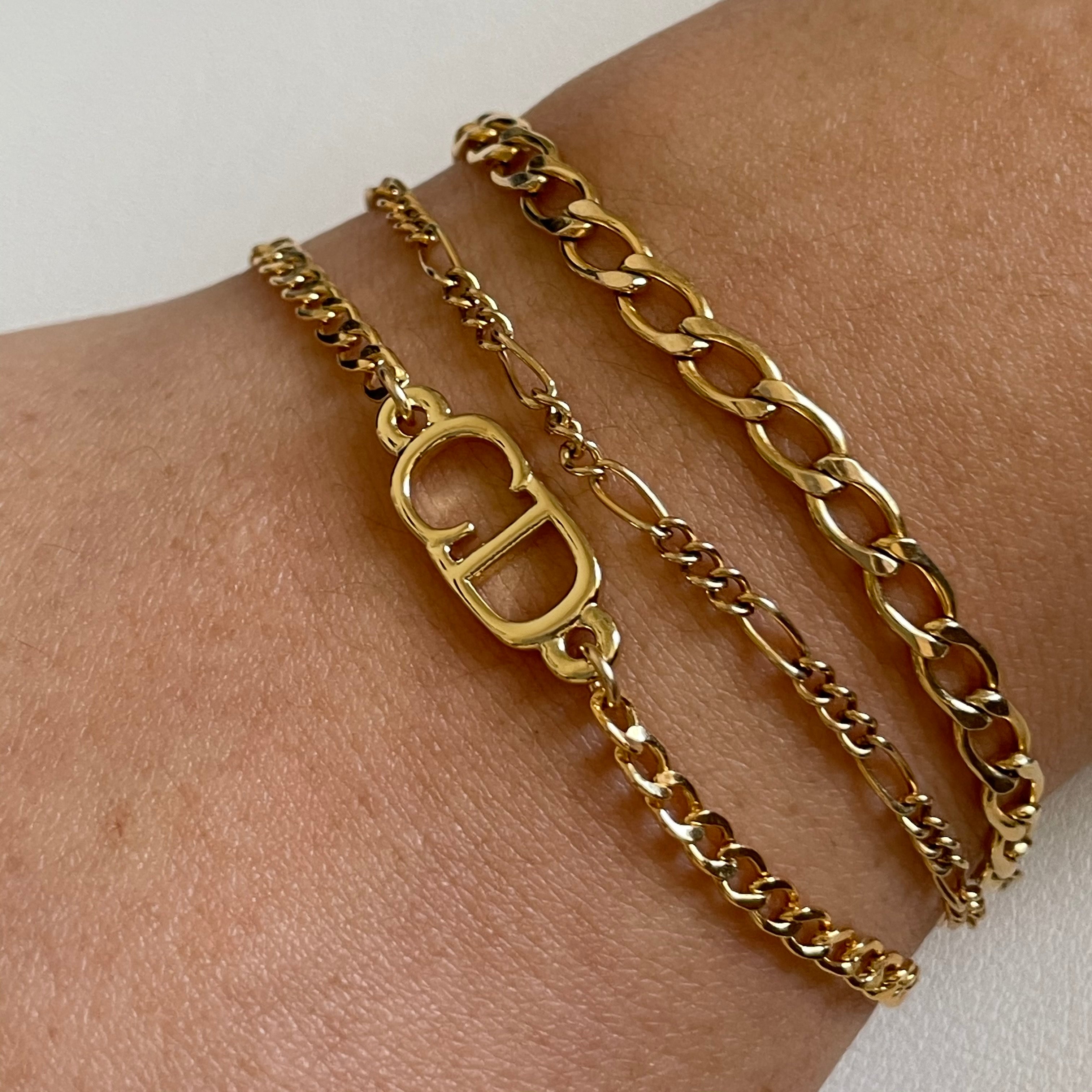 関税送料込♡DIOR 真鍮製CDブレスレット DIOR ディオール CD ICON チェーンリンク ブレスレット | CHANEL