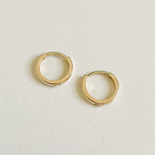 Load image into Gallery viewer, 14k Solid Gold Mini Hoops