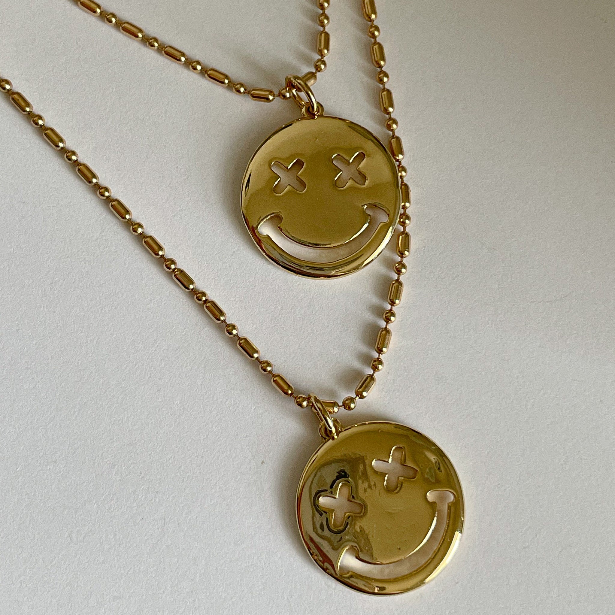 Smiley Face Necklace, Gold Filled, Emoji Necklace, Layering Necklace, Link  Chain, Dainty Necklace, Trendy Necklace, Birthday Gift - Etsy