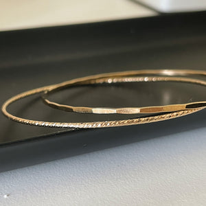 Hammered Wire Bangle